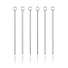 Viski Silver Cocktail Picks, Set of 6 Stainless Steel Drink Picks, Barware Accessories, 4.25″