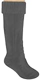 Capelli New York Fleece Ladies Tall Rain Boot Liner With Rib Knit Cuff