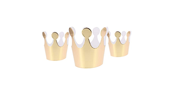 Topoox Gold Crown Hats 18 Pack Birthday 