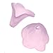 Lucite Trumpet Calla Lily Flower Beads Matte Lilac Purple 10mm (12)