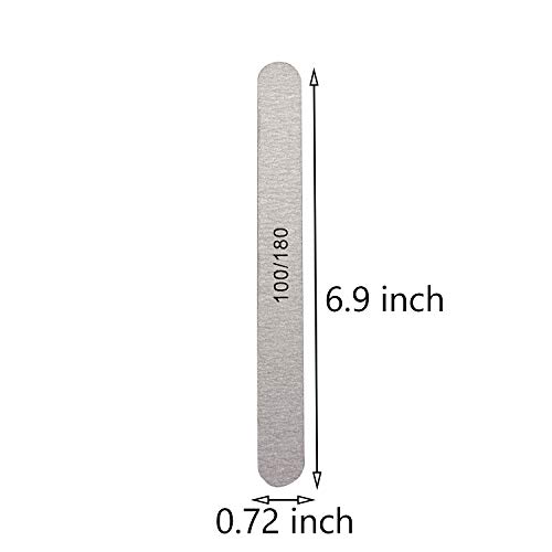 BallHull 15PCS Advanced nail Files Double Sided Emery Board Grit 100 180 Grit Nail File apply Manicure Pedicure£¬Professional manicure tool.