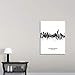 CANVAS ON DEMAND Johannesburg South Africa Skyline Canvas Wall Art Print by Michael Tompsett, Home Decor, Black and White Artwork, 36