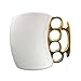 USA STAR Friendly Porcelain Cup Knuckle Duster Mug Fist Mug Novelty Gifts Bar Mugs Tricky Tum, Coffee Milk White Ceramic Cup Cool Gift