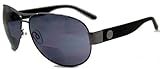 In Style Eyes Stylin C Moore Aviator Nearly Invisible Line Bifocal Sunglasses