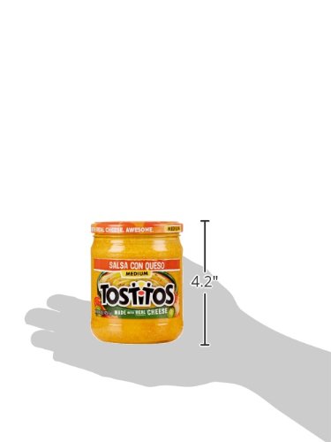 TOSTITOS DIP, SALSA CON QUESO, MEDIUM, 15OZ