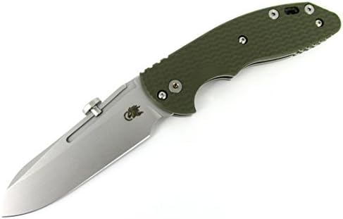 RICK HINDERER KNIVES Hinderer Knives XM Slippy Sheepsfoot Slip Joint Knife Stonewash Blade OD G-10