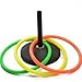 Cosmos 6 Pcs Large Size Plastic Toss Rings for Speed and Agility Practice Games