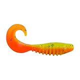 PowerBait Pro Grub Soft Bait - Firetiger - 3in | 8cm - Walleye