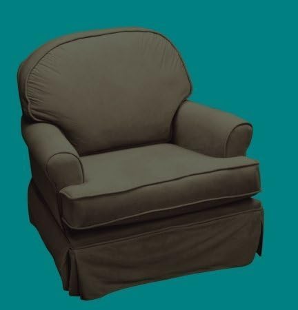 The Rockabye Glider Round Back Micro Fiber, Chocolate