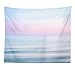 Ocean Tapestry,ONELZ The Beach Tapestry Sunset Sky and Blue Tapestry Ocean Nature with Beach Pink Tapestries Pastel Tapestry Wall Tapestry for Bedroom 60 L x 80 W,Pink Sunset