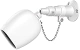Aobelieve Outdoor Security Wall Mount with Chain Lock and Weather-Resistant Silicone Skin for Arlo Pro and Arlo Pro 2 Cameras, White