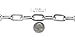 Didog 28 inch Length Heavy Duty Anti-bite Dog Giant Chain Leash with Leather Handle