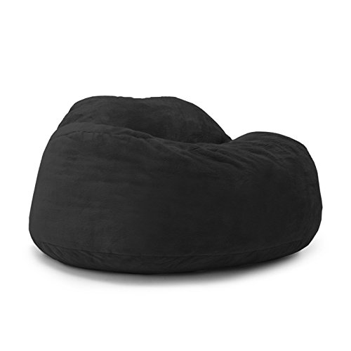 COMFY WHITE PVC LEATHER LARGE BEAN BAG - m