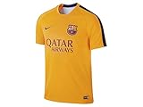 Nike 2015/16 Mens FC Barcelona Pre-Match Training Soccer Short-Sleeve Shirt [UNIVERSITY GOLD]