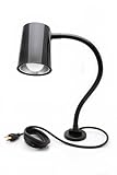 Danray Products LLC LMP-18M 18-Inch Snake-Arm Lamp with Magnetic Base and 6-Foot Cord, Gloss Black