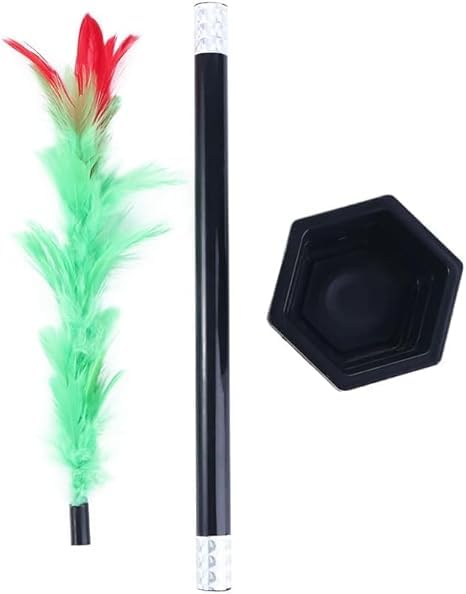 Clockjuan 1 Pc Stick to Rose Magic Tricks Magic Wand to Flower Easy Magic Tricks Funny Toys Show Performance Prop for Adults Magician Accessories Magic Kits and Accessories