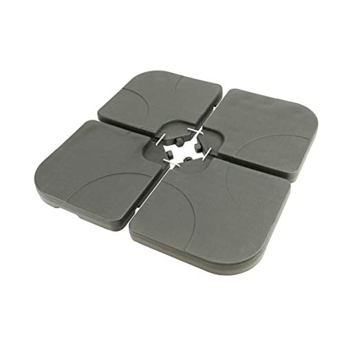 MaxxGarden Schirmständer - Ständer Sonnenschirm Zum Befüllen mit Sand oder Wasser - 4 Gewichten - Sonnenschirmständer Balkon Befüllbar - 50x50x7.5cm bis 60kg – Bild 6