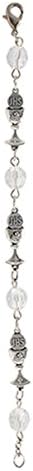 Silver Tone First Communion Chalice and Host Religious Bracelet, 6 1/2 Inch