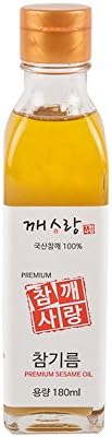 GGAESARANG LOW TEMPERATURE PRESING SESAME OIL, 180 ml