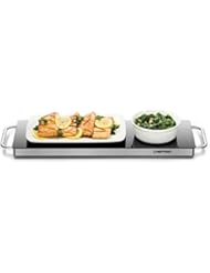 Chefman w/Silicone Heating Element, Food for Parties, Stainless Steel Frame & Warming Tray, Long Warming Plate