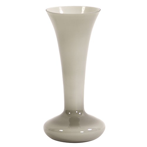Howard Elliott 86074 Opaque Smoke Gray Flared Glass Vase