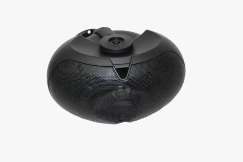 One Piece Dual 4" All-weather 3-way, Bookshelf/wall-mount/corner-mount Speaker TWO 4-inch 3 Way 8 Ohm/70v Commercial Indoor/outdoor Speaker Black OS-A401BK
