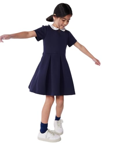 Petit Bateau A0CJR Robe Manches Courtes Bleu Fille 4 Ans