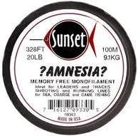 Sunset Amnesia Black Memory Free Monofilament (20lb) by Amnesia