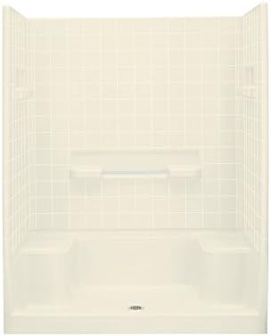 Sterling Plumbing 62040100-96 Advantage Shower Kit, 60-Inch x 34-Inch x 76-Inch, Biscuit