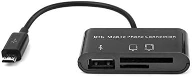 Lovinfive Trail Scouting Game Camera Viewer 3 in 1 Hunter Reader Micro USB Hub Host OTG Adapter Connection Reads SD/TF/Micro SD Cards and USB Flash Drive Direct from Android Phones