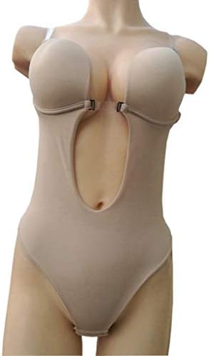 Women's Backless Bodysuits U Plunge Seamless Thong Full Bodysuits
