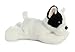 Aurora® Adorable Mini Flopsie™ French Bulldog Pup Stuffed Animal - Playful Ease - Timeless Companions - White 8 Inches