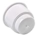 Amarine Made (Set of 5) White Recessed Drop in Plastic Cup Drink Can Holder with Drain, for Boat