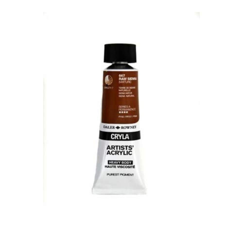 Daler-Rowney Cryla Acrylic 75 ml Raw Sienna, Professional Artists