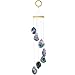 Nupuyai Wind Chimes - Unique Raw Stones Wind Chimes for Indoor Outdoor, Healing Stone Windchime Hanging Ornament for Home Garden, 17.7-21.7'', Fluorite