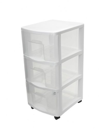 Hand2mind White Plastic Medium 3 Drawer Storage Chest Buy Online