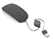 Wired Portable Mouse,Attoe True Universal Noiseless Ultra-thin USB Wired Mouse with Retractable Cable Perfectly Suited for Desktop PC Laptop Notebook