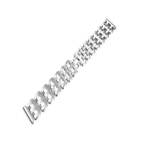 CSSD Newest Fashion Luxury Delicate Stainless Steel Wristbands Straps for Samsung Galaxy Watch 46mm (Silver)