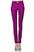 Kuyuansu Women's Mid Rise Fit Plain Front Skinny Dress Pants