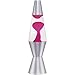 Lava the Original 11.5-Inch Silver Base Lamp with Pink Wax in Clear Liquid primary