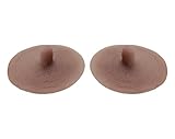 Envy Realistic Attachable adhesive Transform Silicone Breast form Perky Nipples (L)