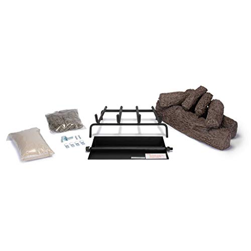 Peterson Real Fyre 18-inch Live Oak Log Set With Vented Burner, Match Light (Natural Gas Only) - Thumbnail 2