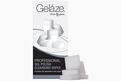 Gelaze Professional Gel Polish and Cleansing Wipes, 60 Count (Pack of 12)