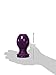 Doc Johnson Platinum Premium Silicone - The Stretch - Hollow Butt Plug - Large - Purple