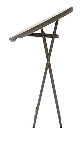 ZOWN Commercial 300 lb. Use Rate Cocktail Heavy Duty Blow Mold Banquet Folding Table, Brown