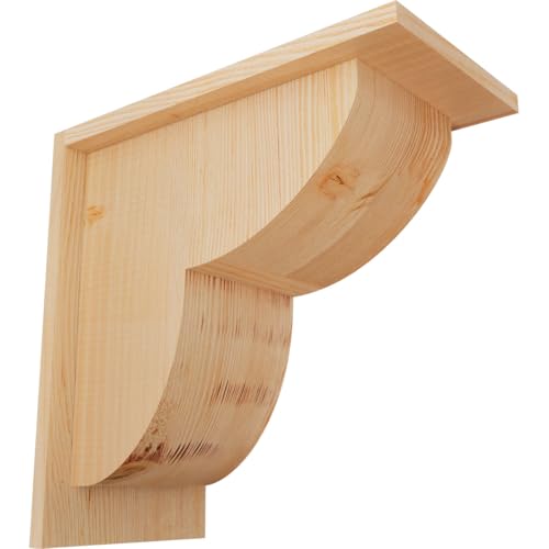 Ekena Millwork COR08X14X14CRE01SDF 7 1/2"W x 14"D x 14"H Crestline Smooth Corbe…