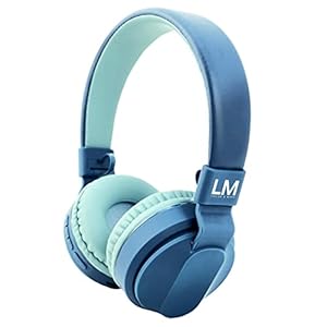 Louise-Mann-Kids-Bluetooth-Headphones-with-Volume-Limit-Over-Ear-Headphones-for-Kids-Foldable-On-Ear-Headphones-with-Microphone-Micro-SDTF-for-School-Travel-Cell-Phones-PC-Tablets-Blue Louise & Mann Kids Bluetooth Headphones with Volume Limit, Over Ear Headphones for Kids, Foldable On Ear Headphones with…