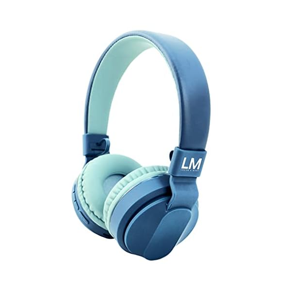 Louise-Mann-Kids-Bluetooth-Headphones-with-Volume-Limit-Over-Ear-Headphones-for-Kids-Foldable-On-Ear-Headphones-with-Microphone-Micro-SDTF-for-School-Travel-Cell-Phones-PC-Tablets-Blue Louise & Mann Kids Bluetooth Headphones with Volume Limit, Over Ear Headphones for Kids, Foldable On Ear Headphones with…