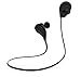 Toysdone Wireless Headphones Stereo Earbuds Wireless Sport Earphones For Running With Mic (6 Hours Play Time, IPX4 Sweatproof, Secure Ear Hooks Design) - Black