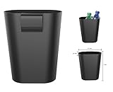 Mini-Factory Car Garbage Can Clip On Seatback / Door Panel Travel Litter Trash Bin for Cars - Black